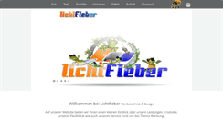 Desktop Screenshot of lichtfieber.de